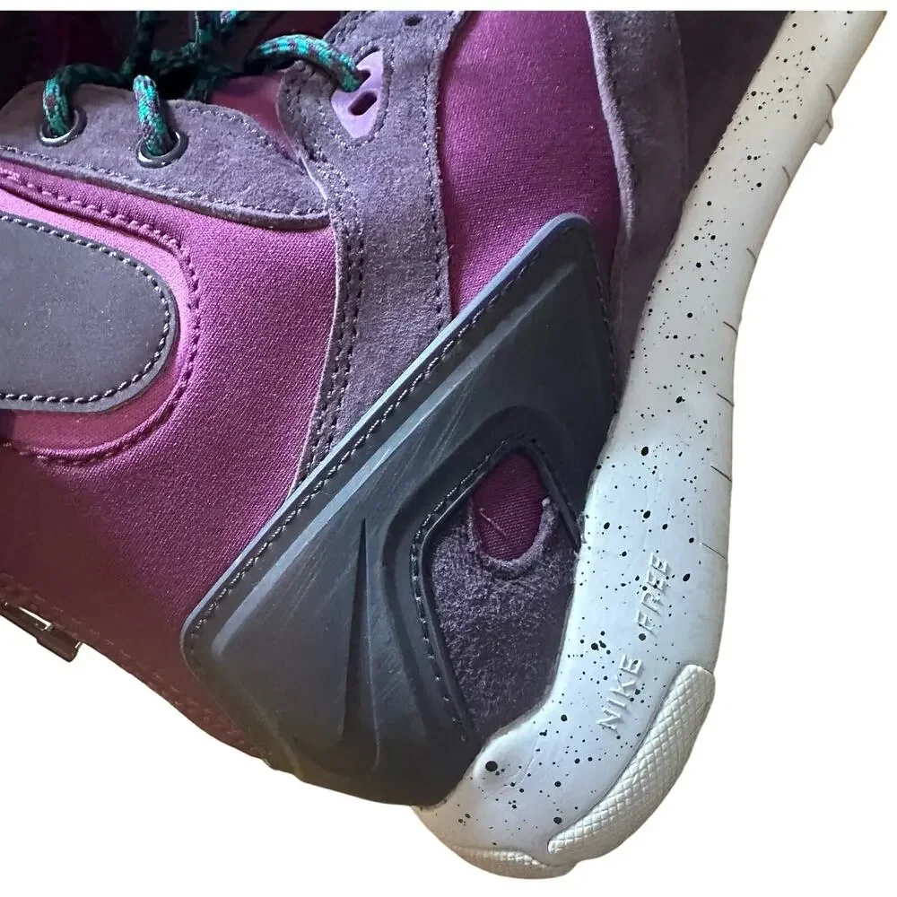 Nike Women’s Purple Koth Mid Hi Lace Up Shoes Rear Zip Size 9.5